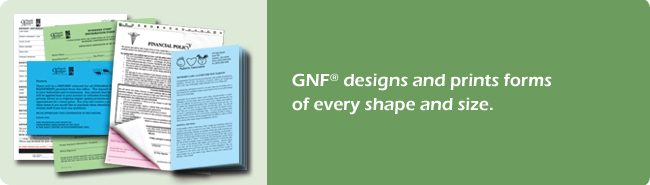 General Printing: GNF designs and prints forms of every shape and size