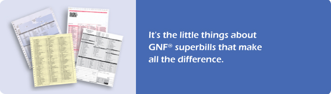 It's the little things about POSĀ® superbills that make all the difference.